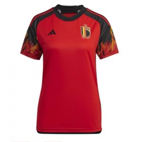 Damen Fußballbekleidung Belgien Heimtrikot WM 2022 Kurzarm